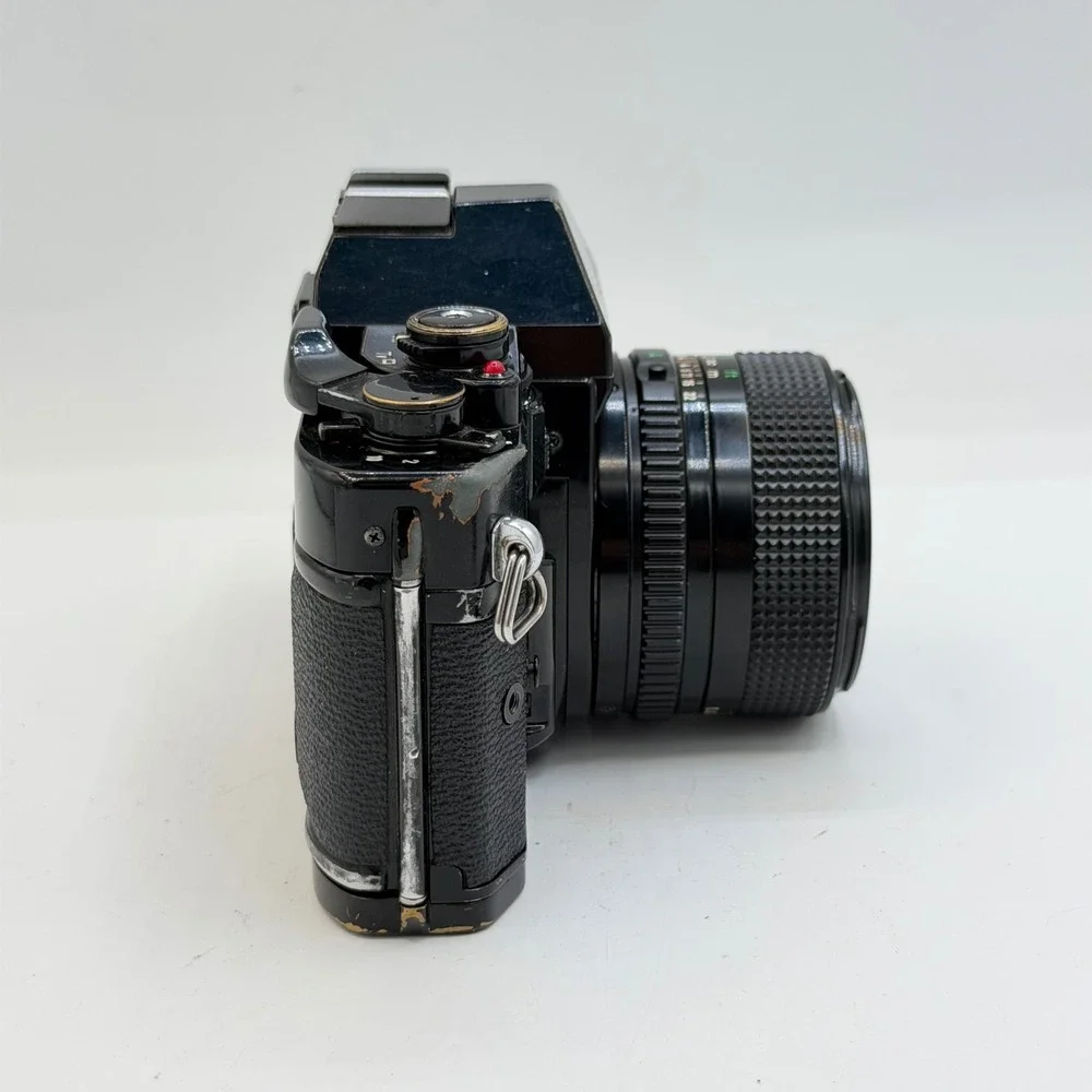 Canon A-1 35mm Film SLR Camera with FD 50mm f/1.4 Lens 1980 Olympics Cap Black